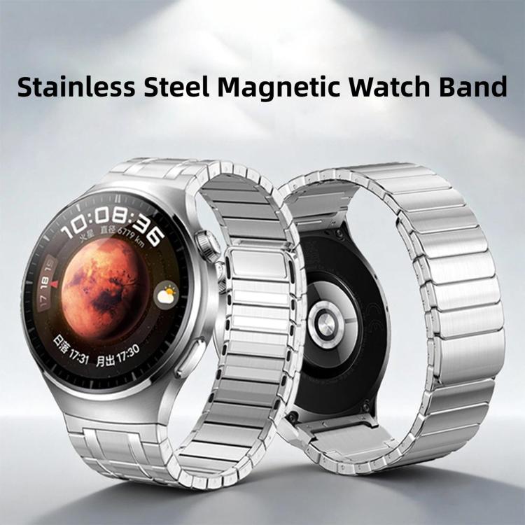 Seamless Press Button AP Style Magnetic Stainless Steel Watch Band, For Huawei Watch 4 Pro