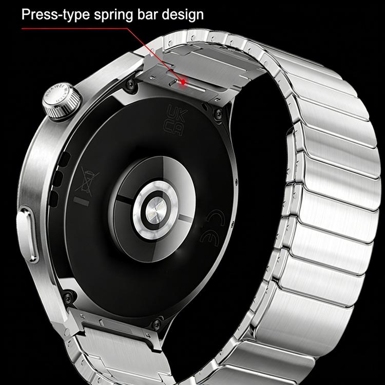 Seamless Press Button AP Style Magnetic Stainless Steel Watch Band, For Huawei Watch 4 Pro