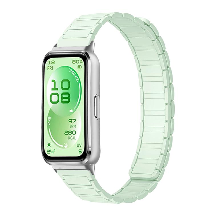 Tri-beads I-shaped Slim Magnetic Silicone Watch Band, For Huawei Band 11 / Band 11 Pro