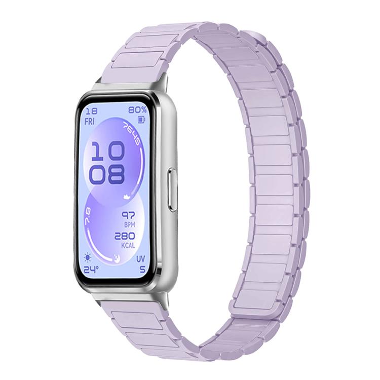 Tri-beads I-shaped Slim Magnetic Silicone Watch Band, For Huawei Band 11 / Band 11 Pro