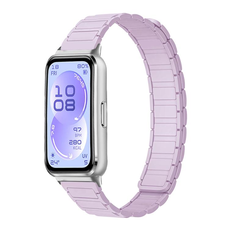 Tri-beads I-shaped Slim Magnetic Silicone Watch Band, For Huawei Band 11 / Band 11 Pro