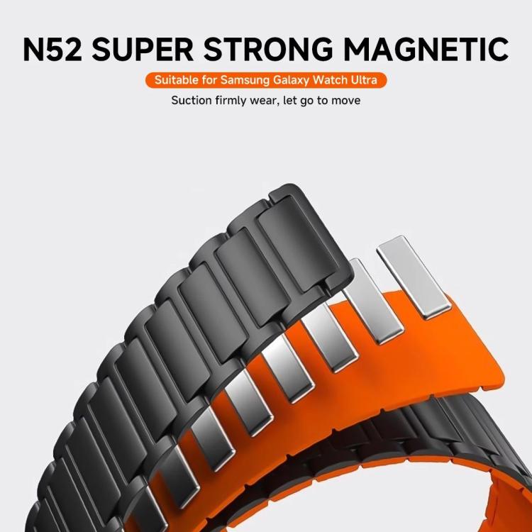 Tri-beads I-shaped Slim Magnetic Silicone Watch Band, For Huawei Band 11 / Band 11 Pro