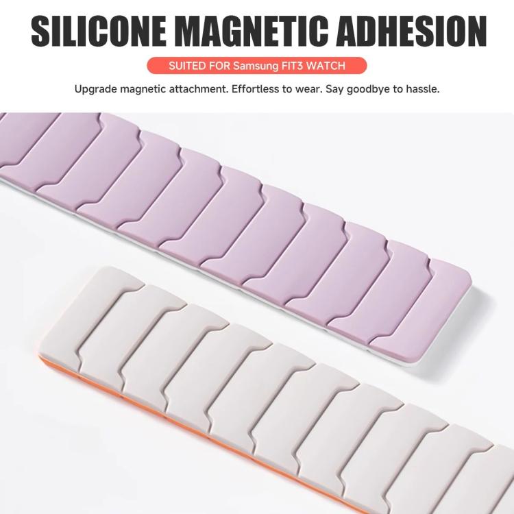 Armor Texture Magnetic Silicone Watch Band, For Huawei Band 11 / Band 11 Pro