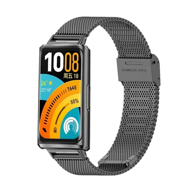 Milanese Buckle Stainless Steel Metal Watch Band, For Huawei Band 11 / Band 11 Pro
