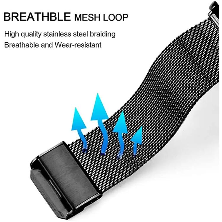 Milanese Buckle Stainless Steel Metal Watch Band, For Huawei Band 11 / Band 11 Pro