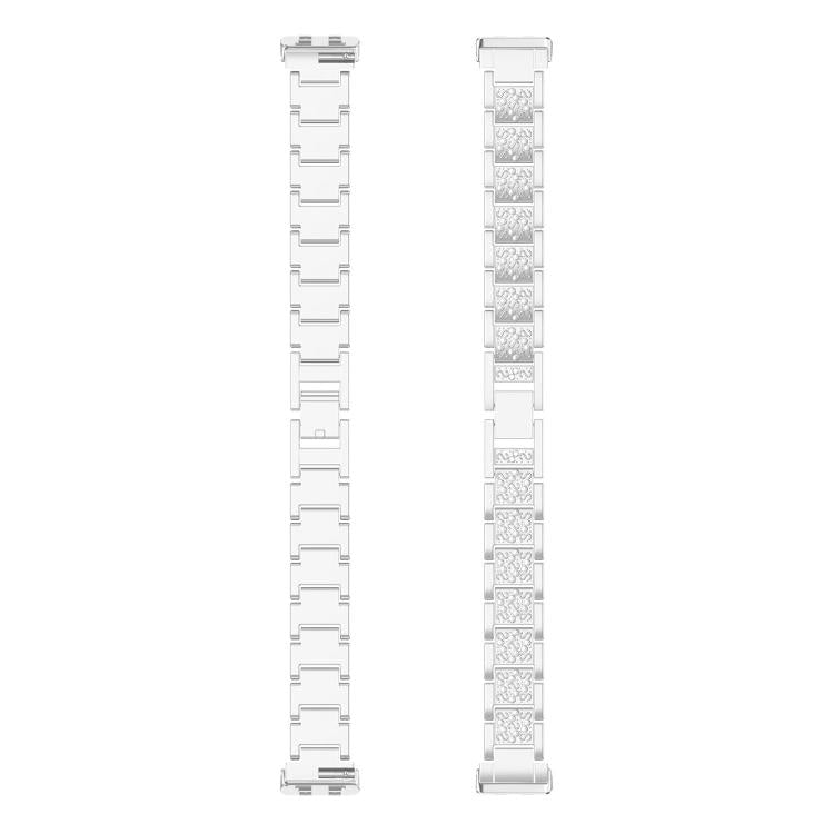 Three Beads Full Diamond Metal Watch Band, For Huawei Band 11 / Band 11 Pro