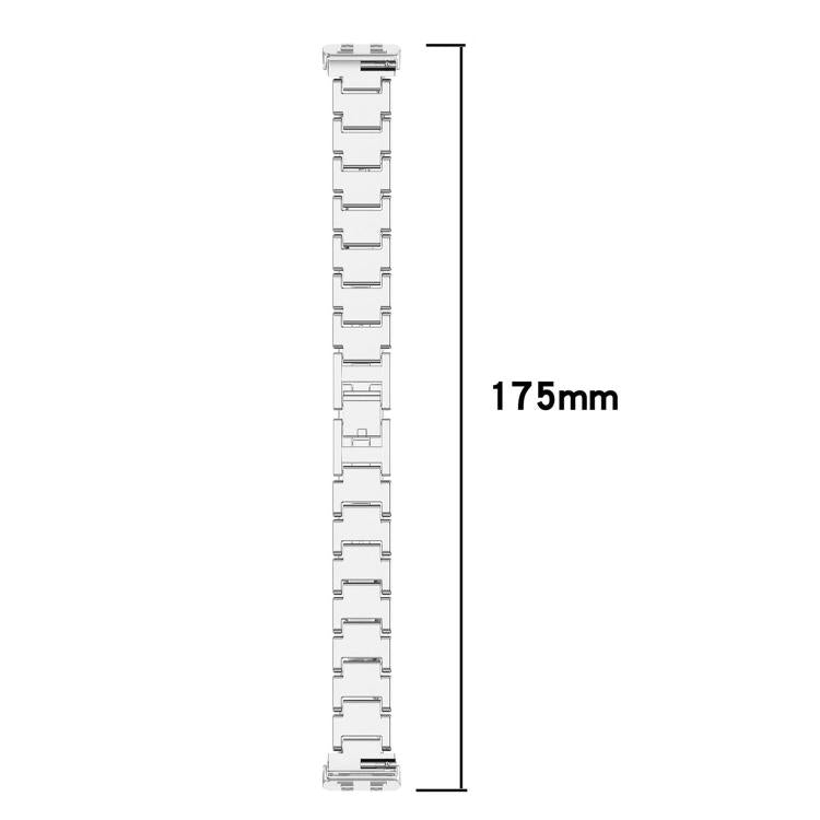 Three Beads Full Diamond Metal Watch Band, For Huawei Band 11 / Band 11 Pro