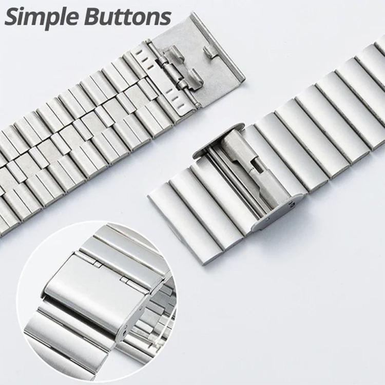 Bamboo Snap Buckle Stainless Steel Metal Watch Band, For Huawei Band 11 / Band 11 Pro