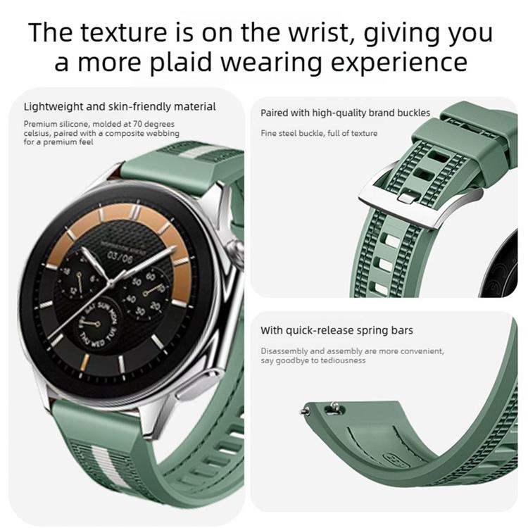 Braid Nylon Hybrid Silicone Watch Band, For OPPO Watch X3
