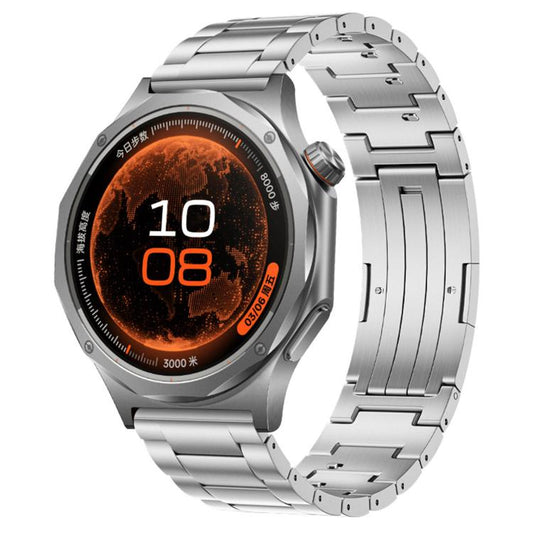 Folding Buckle Three Beads Quick Release Titanium Metal Watch Band, For OPPO Watch X3