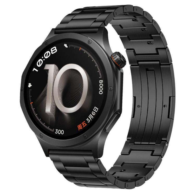 Folding Buckle Three Beads Quick Release Titanium Metal Watch Band, For OPPO Watch X3