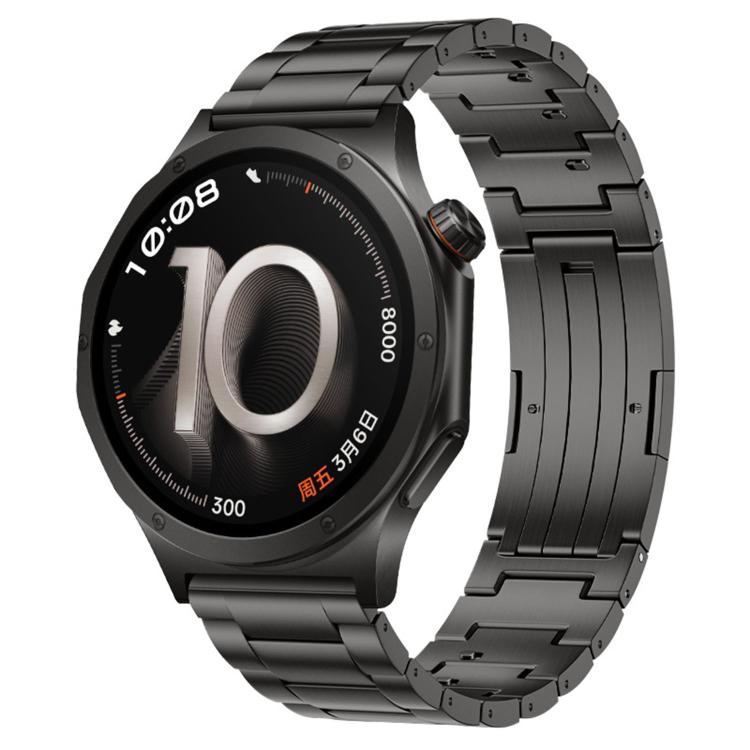 Folding Buckle Three Beads Quick Release Titanium Metal Watch Band, For OPPO Watch X3
