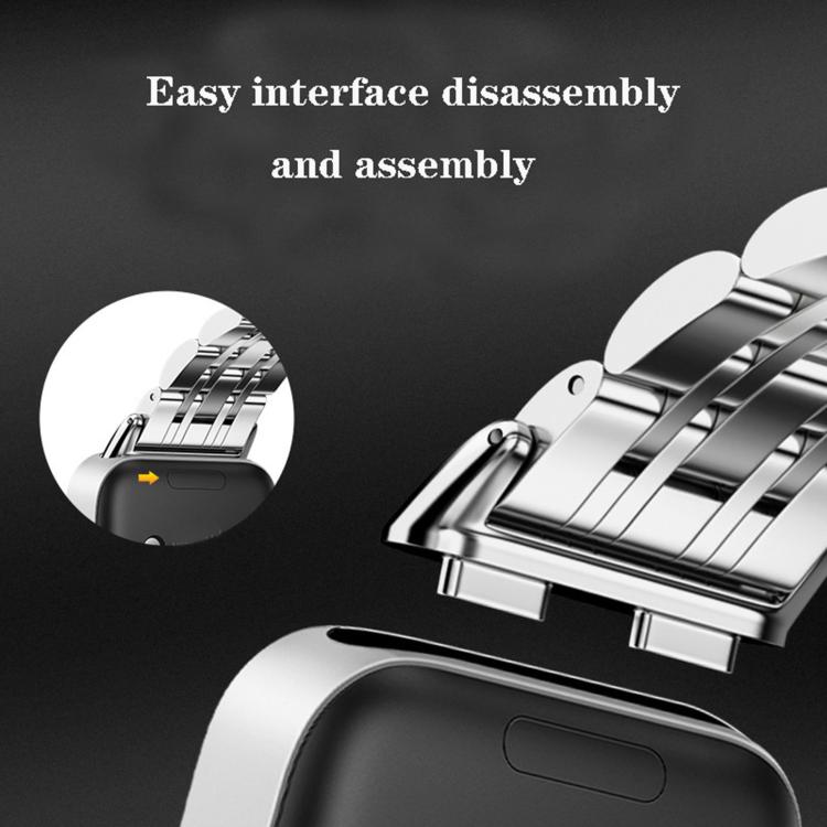 Seven Beads Butterfly Clasp Stainless Steel Watch Band with Removal Tool, For Huawei Watch Band 11 / Band 11 Pro