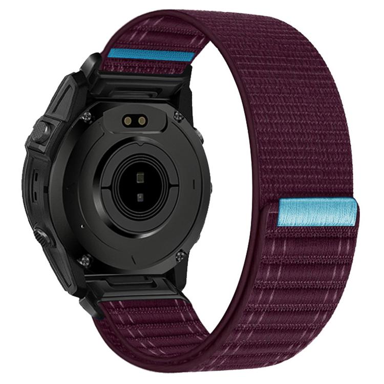 Wave Texture Nylon Hook and Loop Fastener Quick Release Watch Band, For Garmin 26mm, For Garmin 22mm, For Garmin 20mm