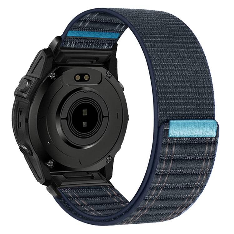 Wave Texture Nylon Hook and Loop Fastener Quick Release Watch Band, For Garmin 26mm, For Garmin 22mm, For Garmin 20mm