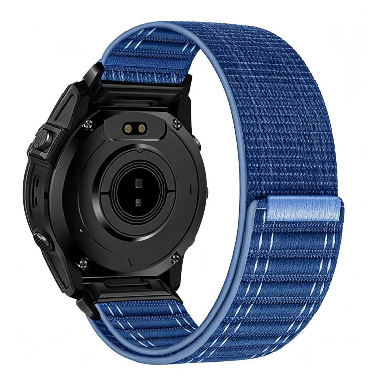 Wave Texture Nylon Hook and Loop Fastener Quick Release Watch Band, For Garmin 26mm, For Garmin 22mm, For Garmin 20mm
