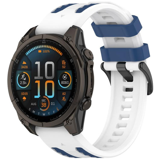 Quick Release Two Color Silicone Watch Band, For Garmin 26mm, For Garmin 22mm
