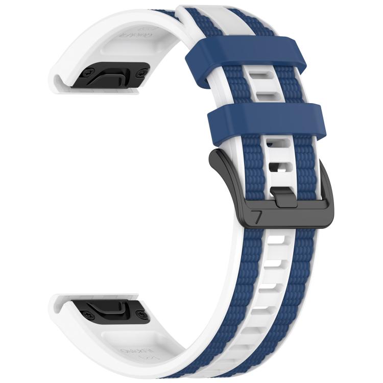 Quick Release Two Color Silicone Watch Band, For Garmin 26mm, For Garmin 22mm