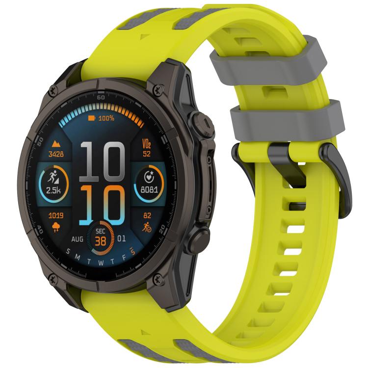 Quick Release Two Color Silicone Watch Band, For Garmin 26mm, For Garmin 22mm
