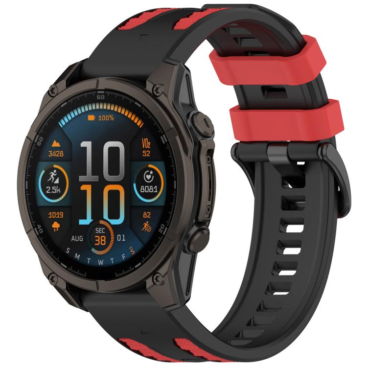 Quick Release Two Color Silicone Watch Band, For Garmin 26mm, For Garmin 22mm