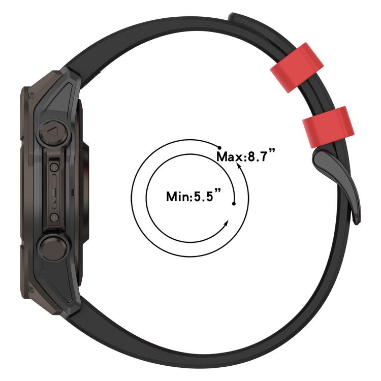 Quick Release Two Color Silicone Watch Band, For Garmin 26mm, For Garmin 22mm