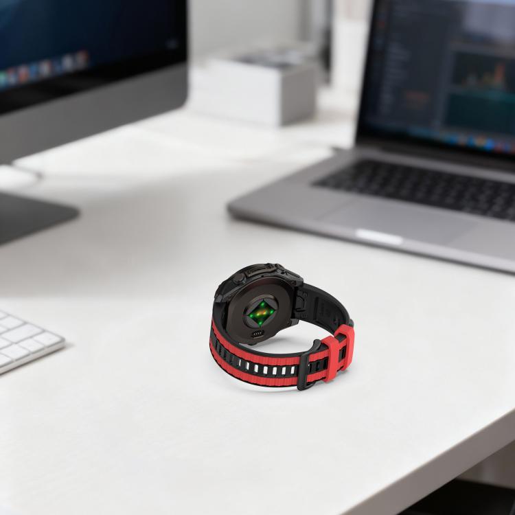 Quick Release Two Color Silicone Watch Band, For Garmin 26mm, For Garmin 22mm