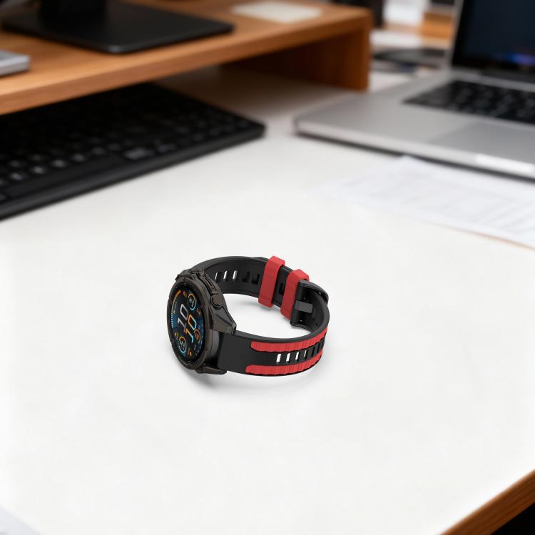 Quick Release Two Color Silicone Watch Band, For Garmin 26mm, For Garmin 22mm