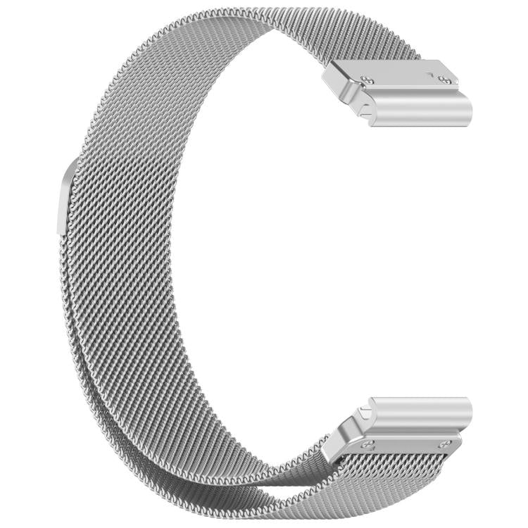 Integrated Tactix Milanese Magnetic Stainless Steel Watch Band, For Garmin 26mm, For Garmin 22mm, For Garmin 20mm