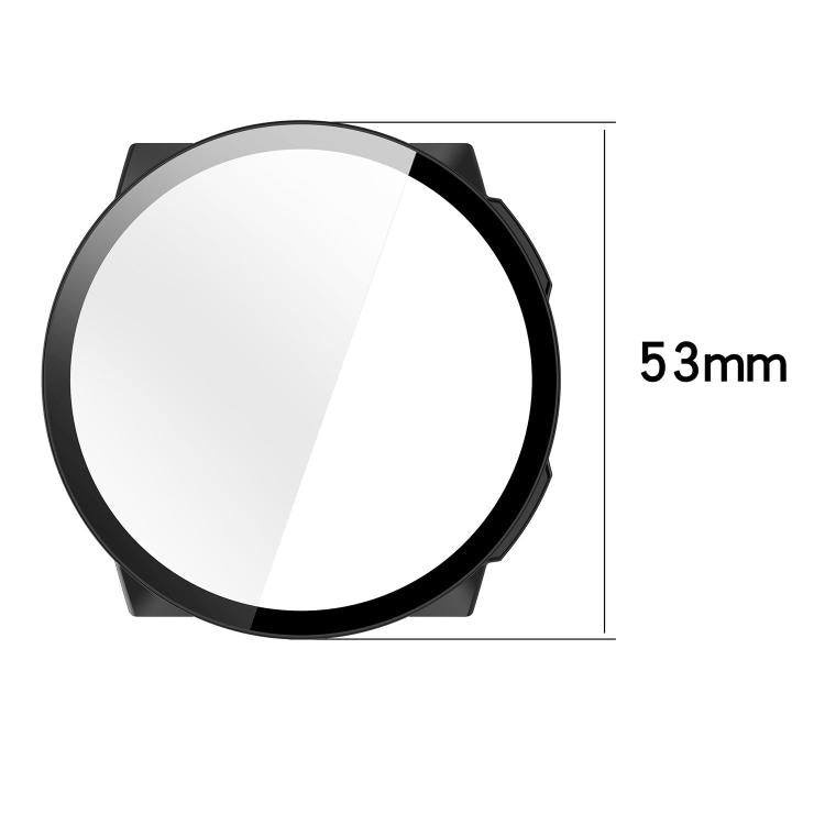 Tempered Glass Film Integrated PC Watch Protective Case, For Suunto Nautic S