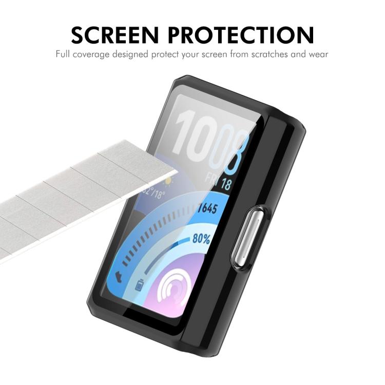 ENKAY Hat-Prince Full Coverage Tempered Glass Film Integrated PC Watch Case, For Huawei Band 11 Pro, For Huawei Band 11
