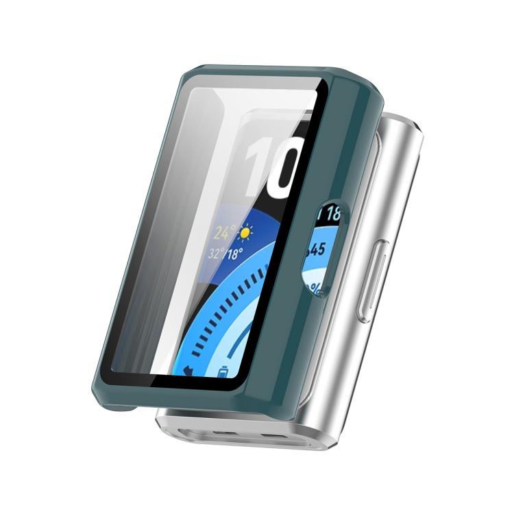 ENKAY Hat-Prince Full Coverage Tempered Glass Film Integrated PC Watch Case, For Huawei Band 11 Pro, For Huawei Band 11