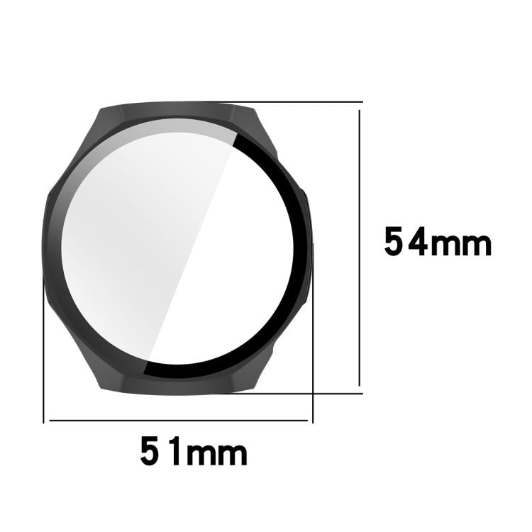 ENKAY Hat-Prince Full Coverage Tempered Glass Film Integrated PC Watch Case, For Huawei Watch GT 7 Pro 46mm, For Huawei Band 11 Pro, For Huawei Band 11
