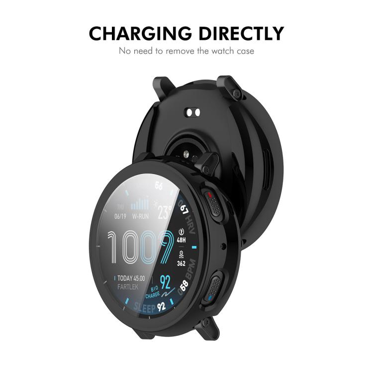ENKAY Hat-Prince Full Coverage Electroplated TPU Watch Case with Screen Protection, For Amazfit Active Max