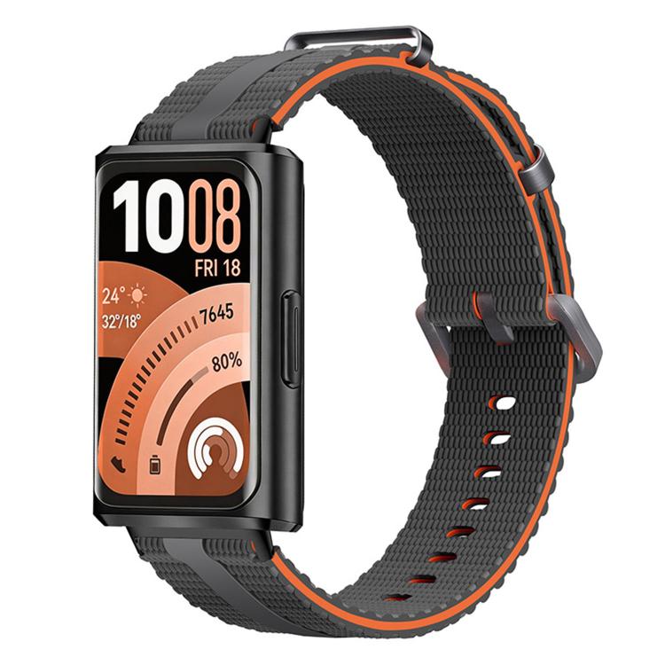 Line Pattern Silicone  Watch Band, For Huawei Band 11 / Band 11 Pro