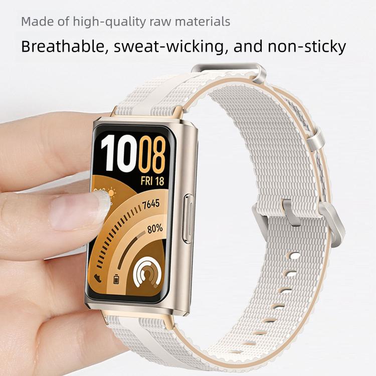 Line Pattern Silicone  Watch Band, For Huawei Band 11 / Band 11 Pro