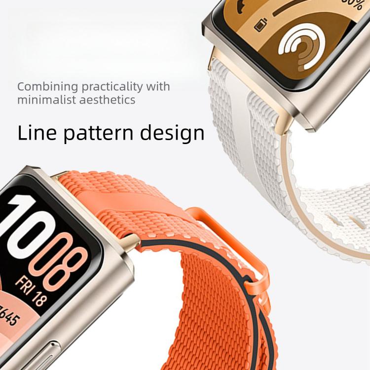 Line Pattern Silicone  Watch Band, For Huawei Band 11 / Band 11 Pro