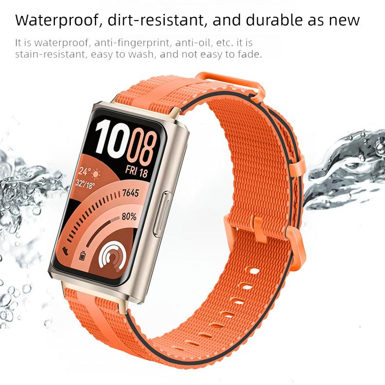 Line Pattern Silicone  Watch Band, For Huawei Band 11 / Band 11 Pro