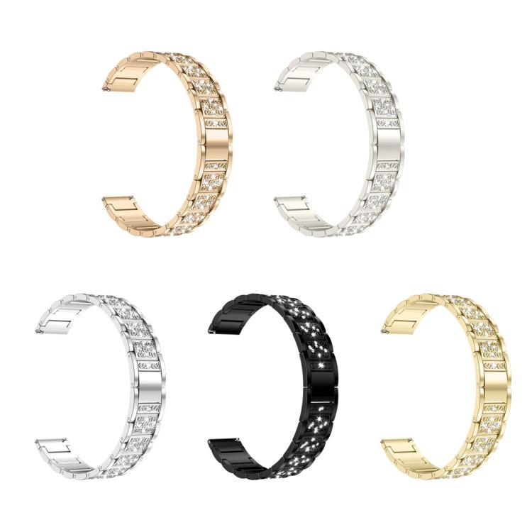 Three Beads Diamond Starry Sky Metal Watch Band, For Huawei Band 11 / Band 11 Pro, For Huawei Band  10 / 9 / 8