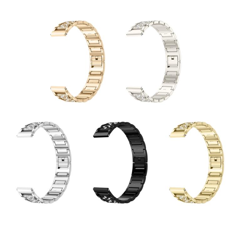 Three Beads Diamond Starry Sky Metal Watch Band, For Huawei Band 11 / Band 11 Pro, For Huawei Band  10 / 9 / 8