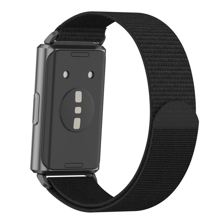 Feather Light Round Tail Nylon Loop Metal Interface Watch Band, For Huawei Band 11 / Band 11 Pro