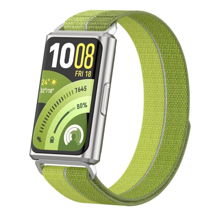 Feather Light Round Tail Nylon Loop Metal Interface Watch Band, For Huawei Band 11 / Band 11 Pro