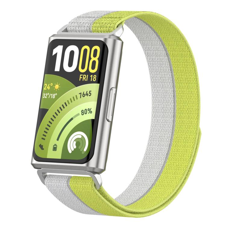 Feather Light Round Tail Nylon Loop Metal Interface Watch Band, For Huawei Band 11 / Band 11 Pro