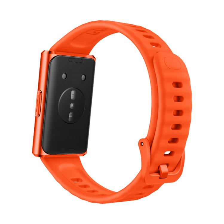 Quick Release Buckle Pure Color Fluororubber Watch Band, For Huawei Watch Band 11 / Band 11 Pro