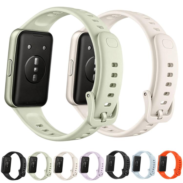 Quick Release Buckle Pure Color Fluororubber Watch Band, For Huawei Watch Band 11 / Band 11 Pro