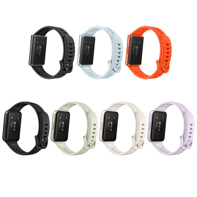 Quick Release Buckle Pure Color Fluororubber Watch Band, For Huawei Watch Band 11 / Band 11 Pro