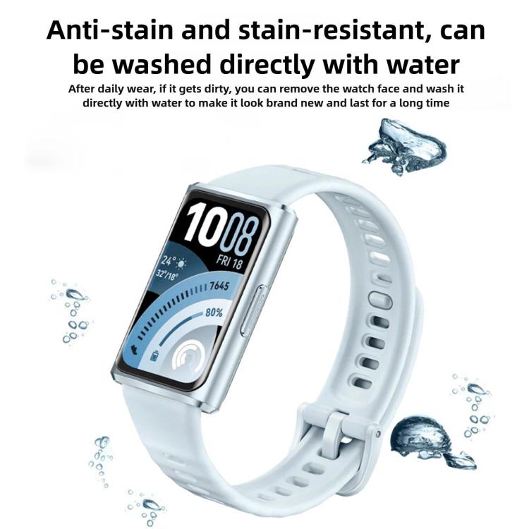 Quick Release Buckle Pure Color Fluororubber Watch Band, For Huawei Watch Band 11 / Band 11 Pro