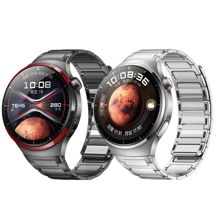 Press Button Interface Magnetic I-Shaped Stainless Steel Watch Band, For Huawei Watch 4 Pro