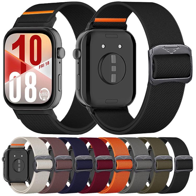 Bull Bead Buckle Elastic Nylon Watch Band, For Huawei Watch Fit 5 / Fit 5 Pro / Fit 4