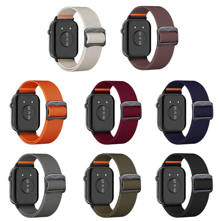 Bull Bead Buckle Elastic Nylon Watch Band, For Huawei Watch Fit 5 / Fit 5 Pro / Fit 4