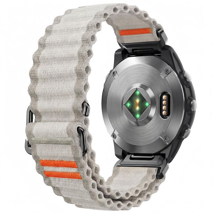 Ocean Wave Texture Nylon Watch Band, For Gamin 26mm, For Gamin 22mm, For Gamin 20mm